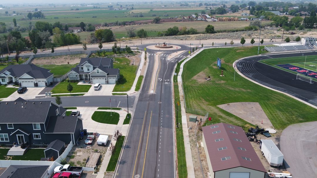 Mill Road & 1100 South Roundabout 